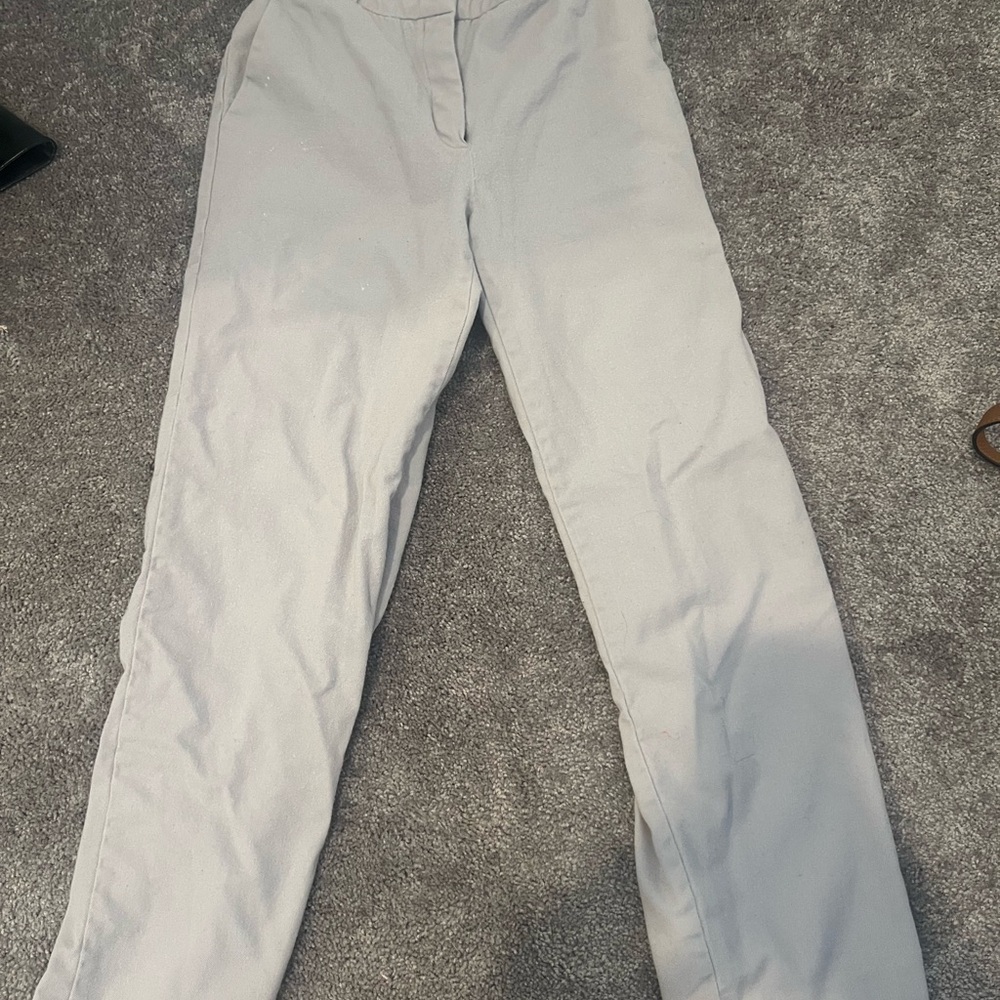 Babaton Light Gray Trousers